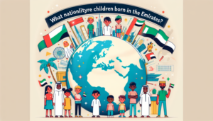 ¿De qué nacionalidad son los hijos que nacen en Emiratos?