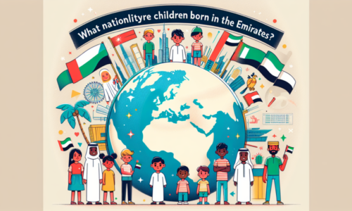 ¿De qué nacionalidad son los hijos que nacen en Emiratos?