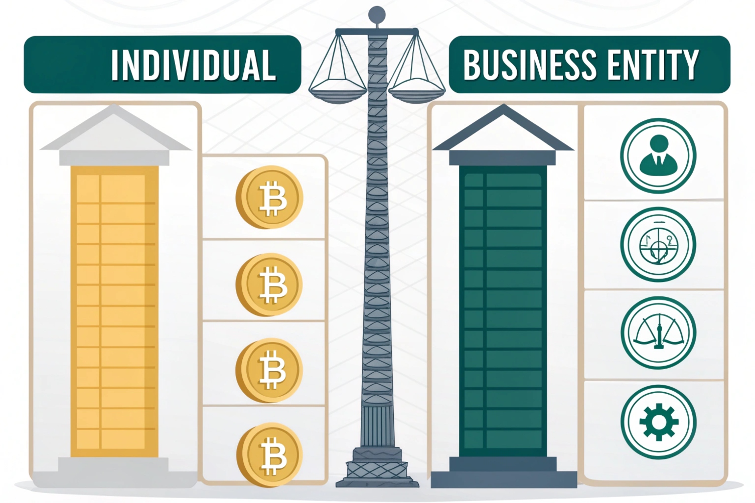 ¿Qué diferencias hay entre declarar criptomonedas como persona física y como persona jurídica